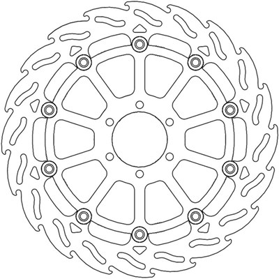 Bild von Bremsscheiben Street Flame vorne rechts