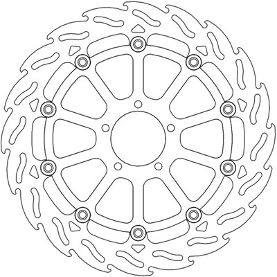 Bild von Bremsscheiben Street Flame vorne rechts