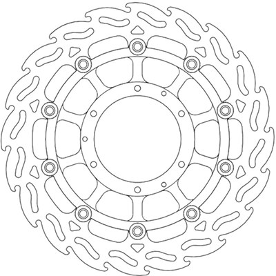 Bild von Bremsscheiben Street Flame vorne rechts