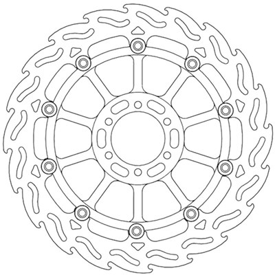 Bild von Bremsscheiben Street Flame vorne rechts