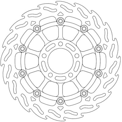 Bild von Bremsscheiben Street Flame vorne rechts