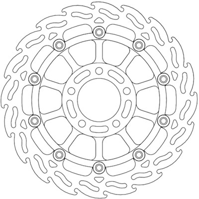 Bild von Bremsscheiben Street Flame vorne rechts