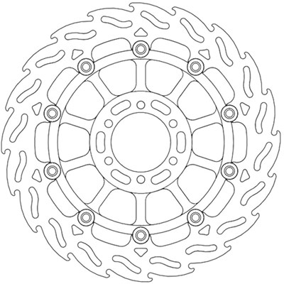 Bild von Bremsscheiben Street Flame vorne rechts