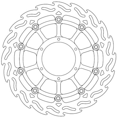 Bild von Bremsscheiben Street Flame vorne rechts