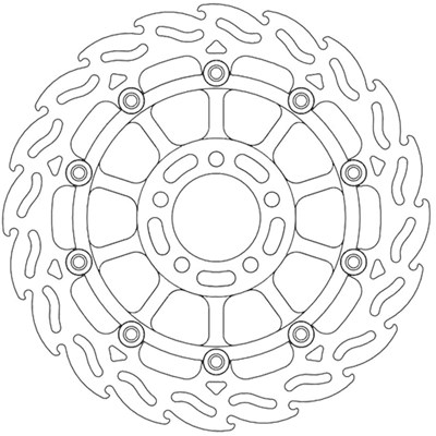 Bild von Bremsscheiben Street Flame vorne rechts