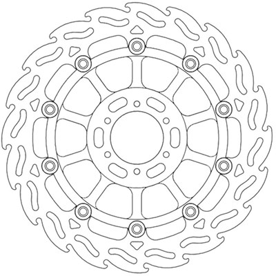Bild von Bremsscheiben Street Flame vorne rechts