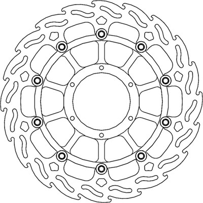 Bild von Bremsscheiben Street Flame vorne rechts