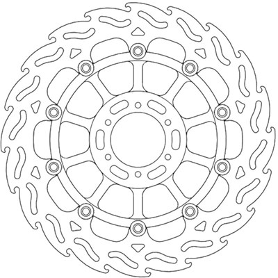 Bild von Bremsscheiben Street Flame vorne rechts