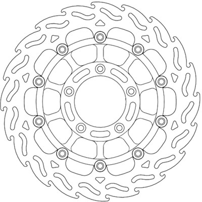 Bild von Bremsscheiben Street Flame vorne rechts