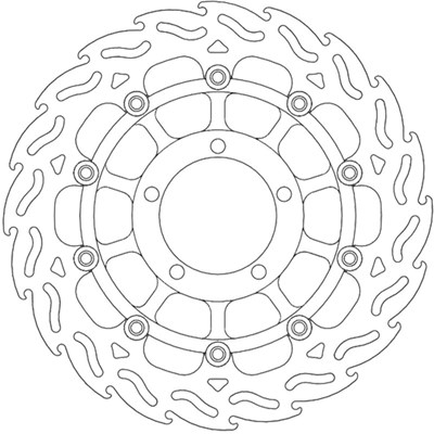 Bild von Bremsscheiben Street Flame vorne rechts