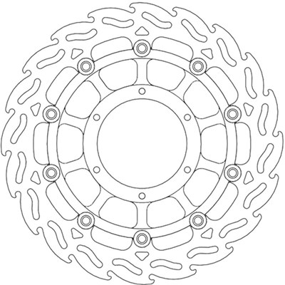 Bild von Bremsscheiben Street Flame vorne rechts