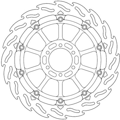 Bild von Bremsscheiben Street Flame vorne rechts