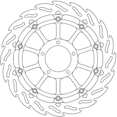 Bild von Bremsscheiben Street Flame vorne rechts
