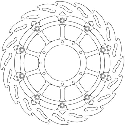 Bild von Bremsscheiben Street Flame vorne rechts