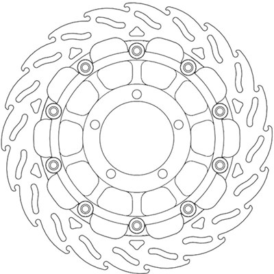 Bild von Bremsscheiben Street Flame vorne rechts
