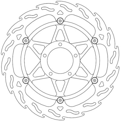 Bild von Bremsscheiben Street Flame vorne rechts