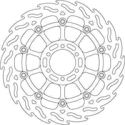Bild von Bremsscheiben Street Flame vorne rechts
