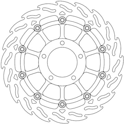 Bild von Bremsscheiben Street Flame vorne rechts