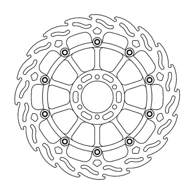 Bild von Bremsscheiben Street Flame vorne rechts