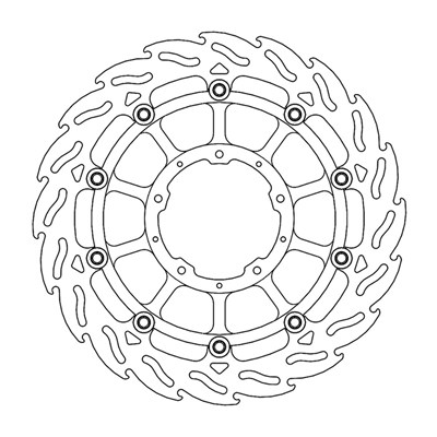Bild von Bremsscheiben Street Flame vorne rechts