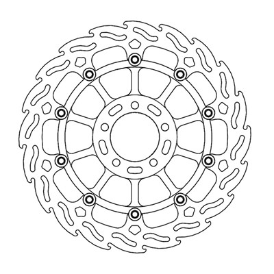 Bild von Bremsscheiben Street Flame vorne rechts