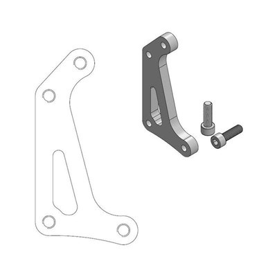 Bild von Bremszangenadapter SM 320mm auf M-M Bremszangen