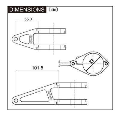 Bild von CNC-Lampenhalter-Set kurz
