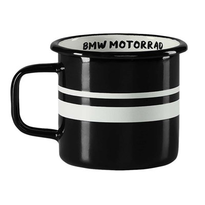 Bild von Enamel Cup Twin Stripes Schwar