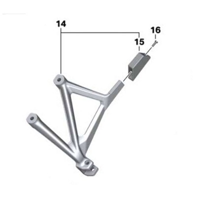 Bild von Fussrastenhalter hinten links