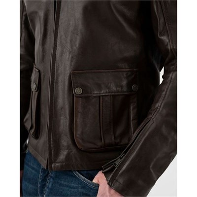 Bild von Goodwood Leather Jacket Brown
