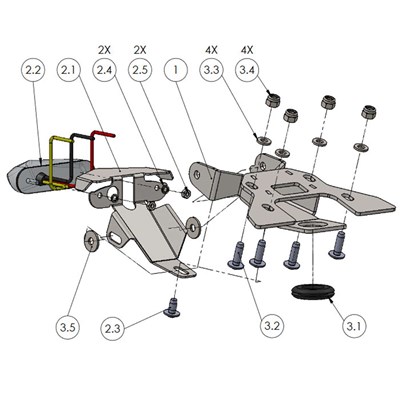 Bild von Kennzeichenhalter-Set YAMAHA