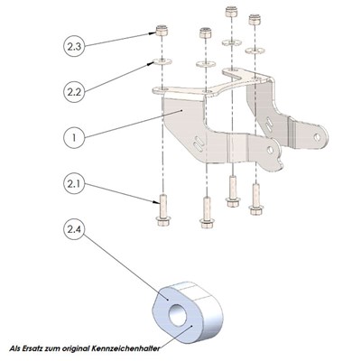 Bild von Kennzeichenhalter-Set YAMAHA