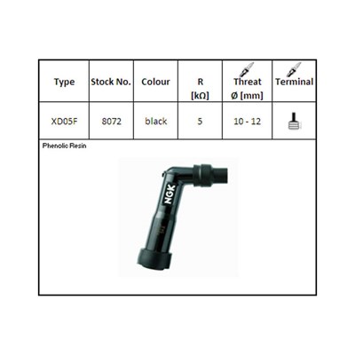 Bild von Kerzenstecker NGK XD05F