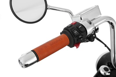 Bild von Ledermanschetten für die Griffe der BMW R 18
