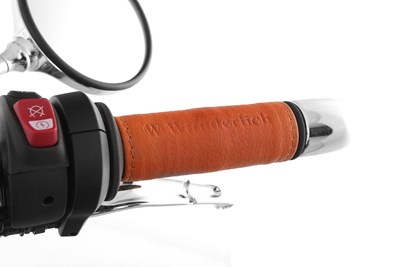 Bild von Ledermanschetten für die Griffe der BMW R 18