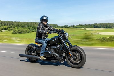 Bild von Ledermanschetten für die Griffe der BMW R 18