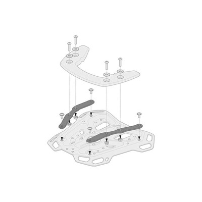 Bild von SW-Motech Adapterkits Adventure-Rack
