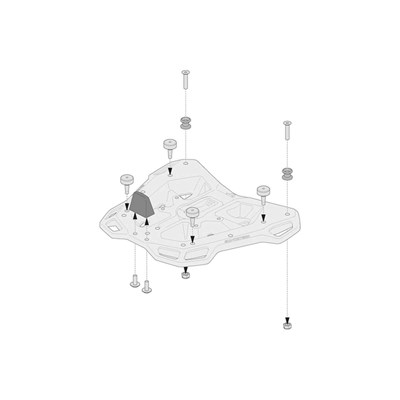 Bild von SW-Motech Adapterkits Adventure-Rack