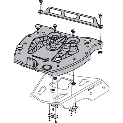 Bild von SW-Motech Adapterplatten ALU-RACK