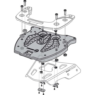 Bild von SW-Motech Adapterplatten ALU-RACK
