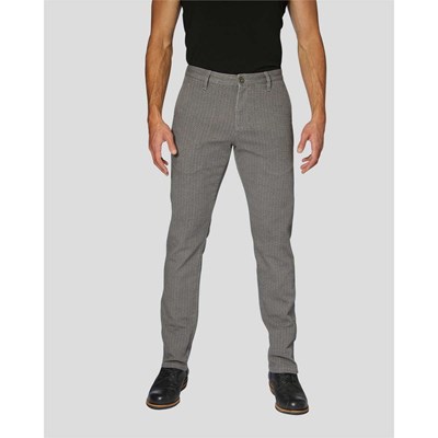 Bild von Tweed Chino Tapered Slim Grey