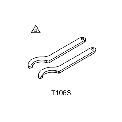 Bild von VORSPANNSCHLÜSSEL 4681 STAHL