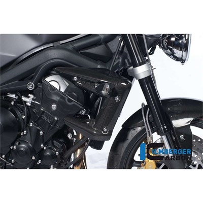 Bild von Wasserkühlerabdeckung rechts Carbon für Triumph Street Triple 675