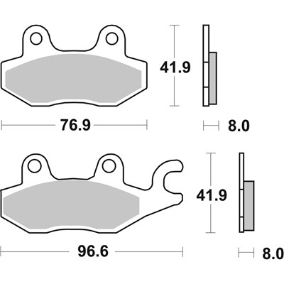 Bild von Bremsbeläge Maxi Scooter Sinter