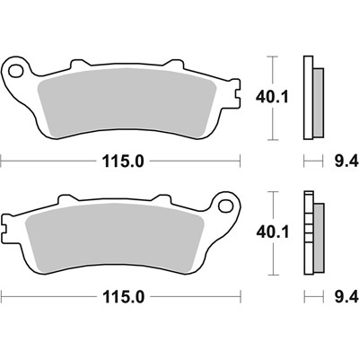 Bild von Bremsbeläge Maxi Scooter Sinter