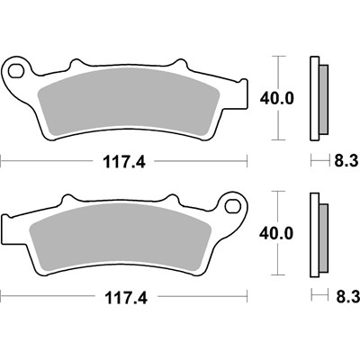 Bild von Bremsbeläge Maxi Scooter Sinter