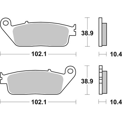 Bild von Bremsbeläge Maxi Scooter Sinter