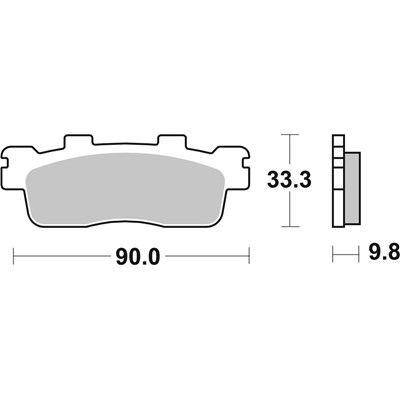 Bild von Bremsbeläge Maxi Scooter Sinter