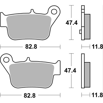 Bild von Bremsbeläge Maxi Scooter Sinter