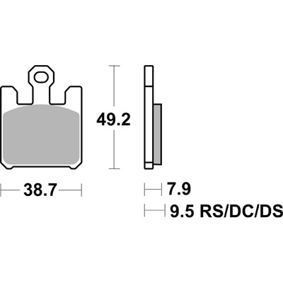 Bild von Bremsbeläge Racing Dual Carbon